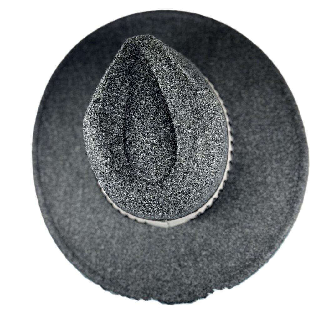BLACK FEDORA HAT W/STRAP
